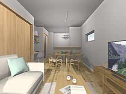 JR呉線 天神川駅 徒歩17分の賃貸アパート 1階2LDKのリビング/ダイニング