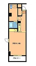 ラシャンティ本川 1Kの間取図画像