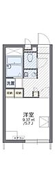 レオパレスMANAMI 1Kの間取図画像