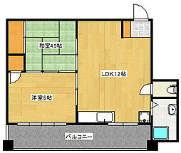ニッセンビル 2LDKの間取図画像