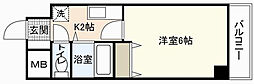 エスポアール楠木 1Kの間取図画像