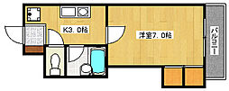 EPOCH21 1Kの間取図画像