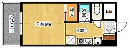 第1NSビル 1Kの間取図画像