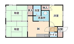 コーポツクダ 3DKの間取図画像