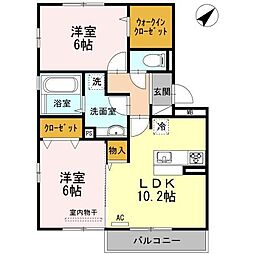 Ｄ−ｒｏｏｍ上影　Ａ