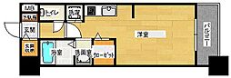 グラヴィスコート加古町 ワンルームの間取図画像