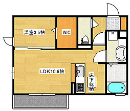 ライズ 1LDKの間取図画像