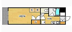 第2田中ビル 1Kの間取図画像
