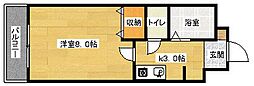 アヴニール,ドウ 1Kの間取図画像