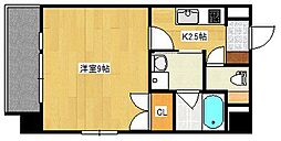 Palaisgrace中広 1Kの間取図画像