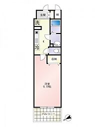 第26友建ビル 1Kの間取図画像