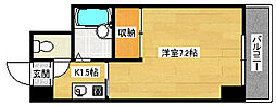 ソフィアコート住吉 1Kの間取図画像