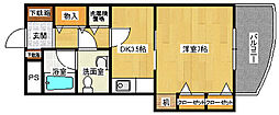 SUNCREST 1DKの間取図画像