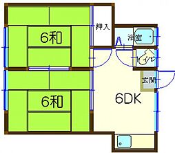 間取図画像 2DK