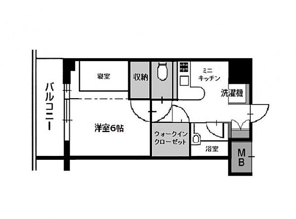 広島県広島市中区中島町(賃貸マンション1DK・7階・35.02㎡)の写真 その2