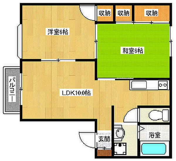 広島県広島市安佐南区川内５丁目(賃貸アパート2LDK・2階・53.00㎡)の写真 その2