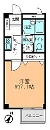 広島高速交通アストラムライン 安東駅 徒歩8分の賃貸アパート 2階1Kの間取り