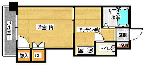 広島県広島市南区段原南１丁目(賃貸マンション1DK・4階・22.77㎡)の写真 その2