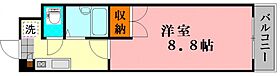 広島県広島市安佐南区緑井５丁目（賃貸マンション1K・3階・24.90㎡） その2