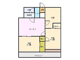 広島県安芸郡府中町青崎東（賃貸マンション3LDK・1階・56.85㎡） その2