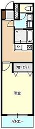 第一西本ビル 1Kの間取図画像