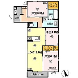 Southern Gion 3LDKの間取図画像