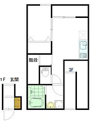 間取図画像 1LDK