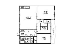 カルチェGP 3LDKの間取図画像