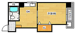 グリーンハウス 1DKの間取図画像