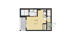 広島電鉄1系統 宇品3丁目駅 徒歩7分の賃貸アパート 3階1Kの間取り