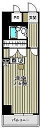 ヴェルソーヤスダ ワンルームの間取図画像