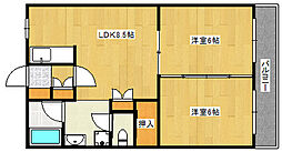 パストラル 2LDKの間取図画像