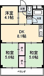 間取図画像 3DK