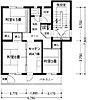 相模原田名団地7号棟3階4.6万円