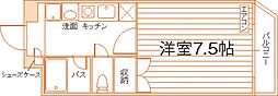 ネクステージ 1Kの間取図画像