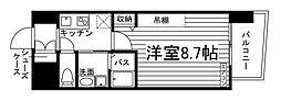 (仮称)フォレスタ岡山医大前 1Kの間取図画像