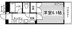 クレストール津島京町 1Kの間取図画像