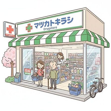 ドラッグイレブン 永吉店 1120m