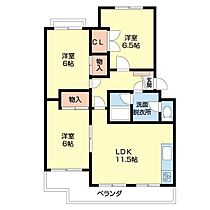 フォーシーズン和歌山I 206 ｜ 和歌山県和歌山市内原（賃貸マンション3LDK・2階・65.88㎡） その2