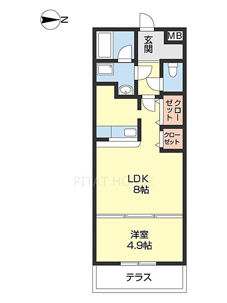 ロックブリッジ 112｜和歌山県和歌山市新在家(賃貸アパート1LDK・1階・31.50㎡)の写真 その2