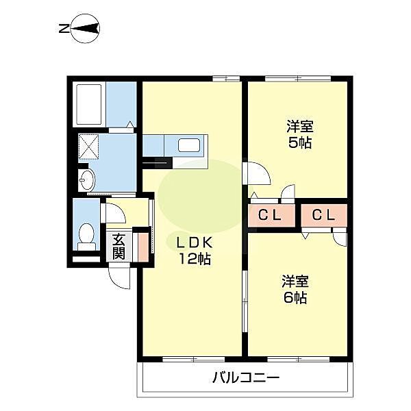 リッチンコートI A204｜和歌山県和歌山市神前(賃貸アパート2LDK・2階・49.90㎡)の写真 その2