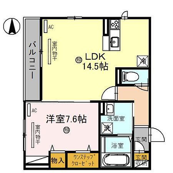 コーポTE　II 305｜和歌山県和歌山市塩屋４丁目(賃貸アパート1LDK・3階・52.44㎡)の写真 その2