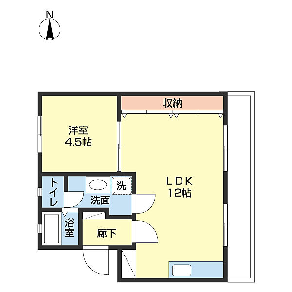 アベニュー楠見 102｜和歌山県和歌山市大谷(賃貸マンション1LDK・1階・39.69㎡)の写真 その2