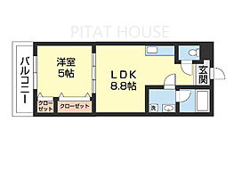 ラフィーネ石本  ｜ 和歌山県和歌山市小雑賀（賃貸アパート1LDK・2階・31.50㎡） その2