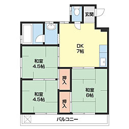 成和マンション 3階