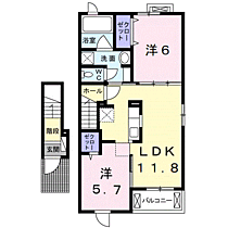 フォレヴーシュ加納 206 ｜ 和歌山県和歌山市加納367-1（賃貸アパート2LDK・2階・56.68㎡） その2