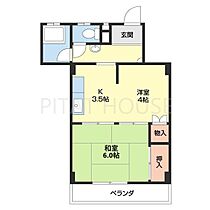 望洋マンション 402 ｜ 和歌山県和歌山市東長町１丁目（賃貸マンション2K・4階・30.60㎡） その2