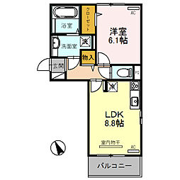 間取図画像 1LDK