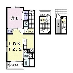 セレノ 1LDKの間取図画像