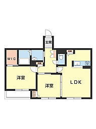 シャーメゾンブリリアント 2LDKの間取図画像